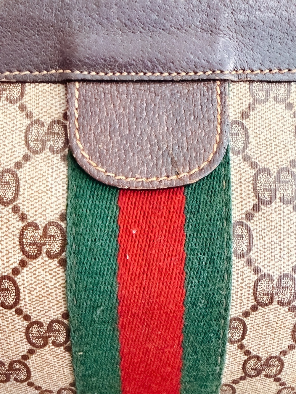 GUCCI GG Ophidia Sherry line clutch as crossbody bag ❤️💚 - Picture 3 of 12